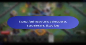 Read more about the article Eventutfordringer: Unike dekorasjoner, Spesielle skins, Ekstra loot